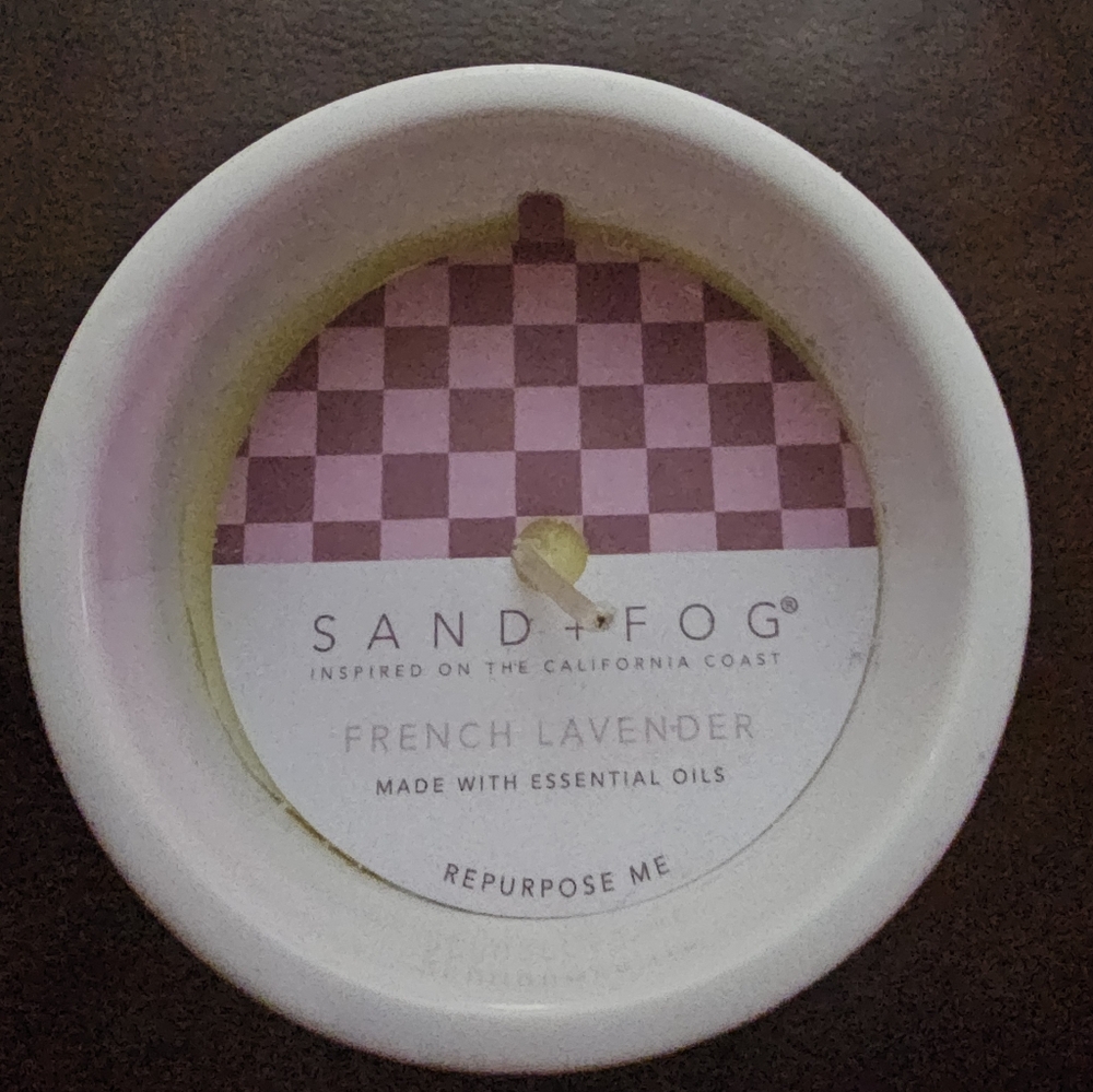 Sand + Fog French Lavender Candle ~ Single Wick ~ Reusable Jar ~ Gift Bundle - Picture 4 of 4
